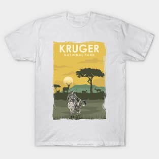 Kruger National Park Travel Poster South Africa T-Shirt